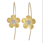 Marika 14k Gold & Diamond Flower Earrings - M8657-Marika-Renee Taylor Gallery
