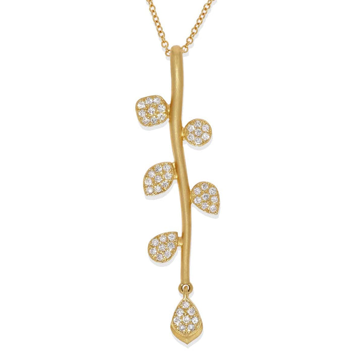 14K Gold & Diamond Vine Necklace - M8848-Marika-Renee Taylor Gallery