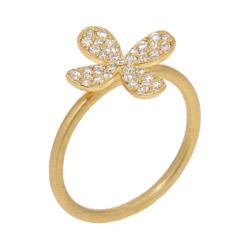 Marika Diamond & 14k Gold Flower Ring - MA8824-Marika-Renee Taylor Gallery