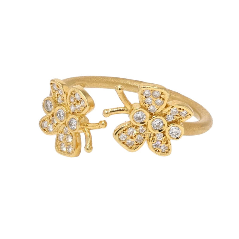 Marika Diamond & 14k Gold Butterfly Ring - MA8613-Marika-Renee Taylor Gallery
