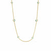 Aquitaine Station Necklace - Aquamarine Blue-Julie Vos-Renee Taylor Gallery