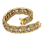 Lace Bracelet with White Diamonds in 18K Yellow Gold - B-37D(034)-Alex Sepkus-Renee Taylor Gallery