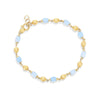 "AZURE" Gold & Aquamarine Casual Bracelet - BN25-575-Nanis-Renee Taylor Gallery