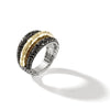 Classic Chain 18K Hammered Gold & Black Sapphire Palu Dome Ring - RZS90086554BLSBN-John Hardy-Renee Taylor Gallery