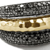 Classic Chain 18K Hammered Gold & Black Sapphire Palu Dome Ring - RZS90086554BLSBN-John Hardy-Renee Taylor Gallery