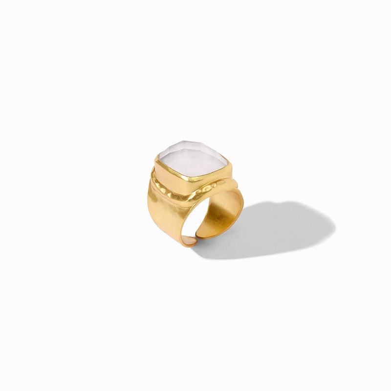 Tudor Statement Ring - Iridescent Peacock Blue-Julie Vos-Renee Taylor Gallery