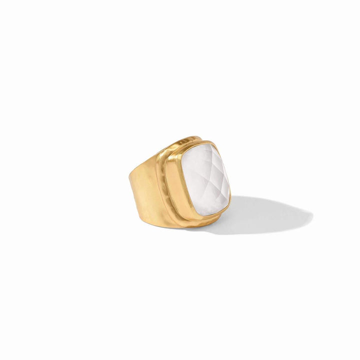 Tudor Statement Ring - Iridescent Clear Crystal-Julie Vos-Renee Taylor Gallery