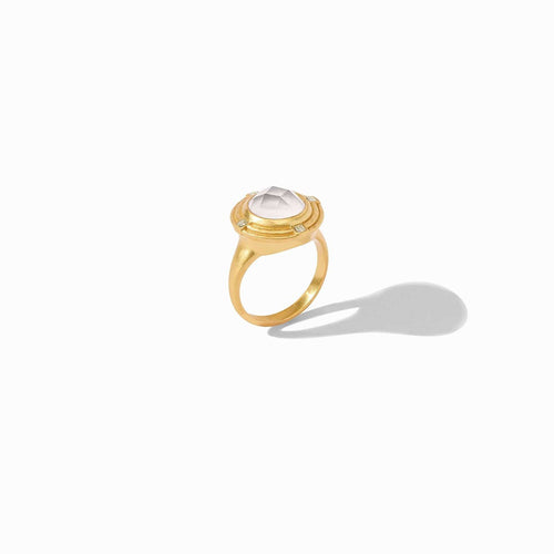 Astor Iridescent Clear Crystal Ring - R199GIRC-Julie Vos-Renee Taylor Gallery