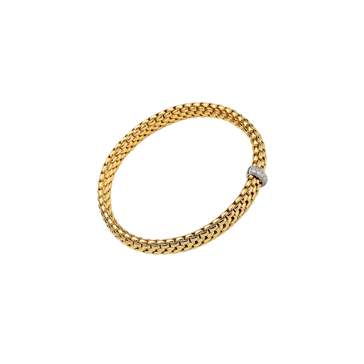 Flex'it VENDÔME 18K Yellow Gold 6.5mm Bracelet with Diamonds-FOPE-Renee Taylor Gallery