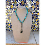 Turquoise & Labradorite Necklace-Carol Kahn-Renee Taylor Gallery