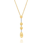 "ÉLITE" Gold & Diamonds Contemporary Pendant Necklace - CS3-589-Nanis-Renee Taylor Gallery