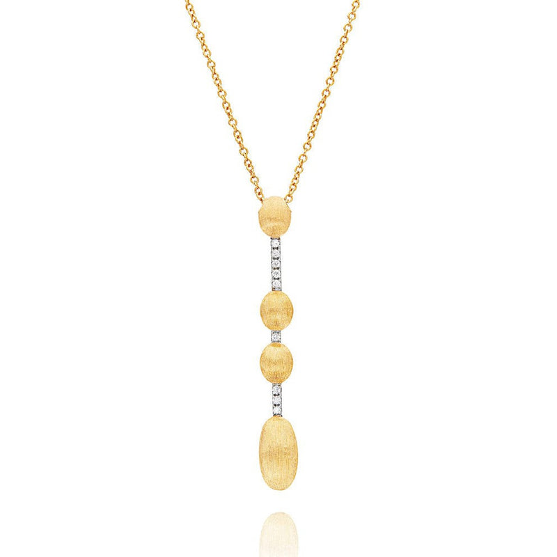 "ÉLITE" Gold & Diamonds Contemporary Pendant Necklace - CS3-589-Nanis-Renee Taylor Gallery