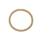 PANORAMA 18K Yellow Gold 3.65mm Bracelet with Diamonds-FOPE-Renee Taylor Gallery