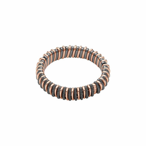 Flex'it Panorama Collection Bracelet with Black Diamonds and 18K Rose Gold-FOPE-Renee Taylor Gallery