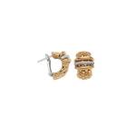 FOPE Panorama 18K yellow gold diamond hoop earrings, alternate view, reference 58904OX_BB_G_GBG_000