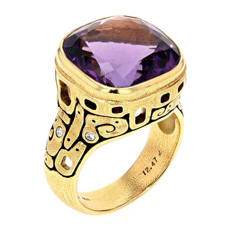 18K and Diamond "William Blake" Ring-Alex Sepkus-Renee Taylor Gallery