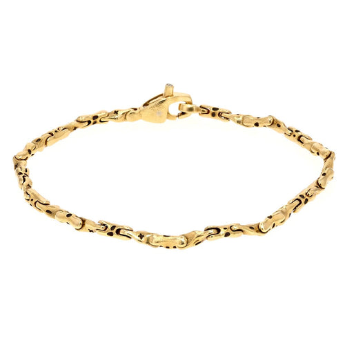Flora Twist Link Bracelet in 18K Yellow Gold - B-53-Alex Sepkus-Renee Taylor Gallery