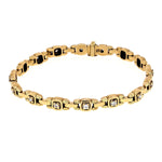Path Bracelet with White Diamonds in 18K Yellow Gold - B-29-Alex Sepkus-Renee Taylor Gallery