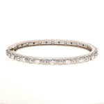 Narrow Bangle Bracelet with White Diamonds in Platinum B-26PD-Alex Sepkus-Renee Taylor Gallery