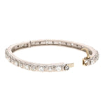 Narrow Bangle Bracelet with White Diamonds in Platinum B-26PD-Alex Sepkus-Renee Taylor Gallery