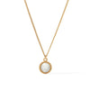 Fleur-de-Lis Solitaire Necklace - Iridescent Clear Crystal-Julie Vos-Renee Taylor Gallery