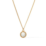 Fleur-de-Lis Solitaire Necklace - Iridescent Clear Crystal-Julie Vos-Renee Taylor Gallery
