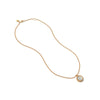 Fleur-de-Lis Solitaire Necklace - Iridescent Clear Crystal-Julie Vos-Renee Taylor Gallery