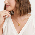 Fleur-de-Lis Solitaire Necklace - Iridescent Clear Crystal-Julie Vos-Renee Taylor Gallery