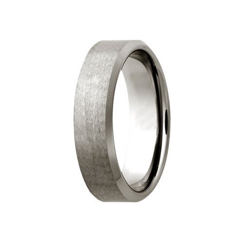 (6mm) Titanium Bevel Satin Finish Center and High Polish Edges - 6TI107-Heavy Stone-Renee Taylor Gallery