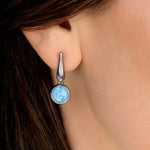 Liquido Earrings - Eliqu00-00-Marahlago Larimar-Renee Taylor Gallery