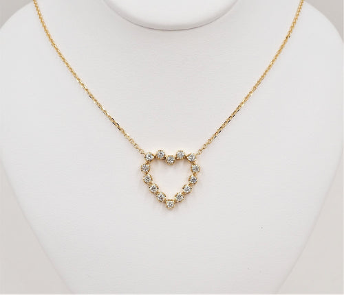 18K Yellow Gold and Diamond Necklace - 707NC-Paramount Gems-Renee Taylor Gallery