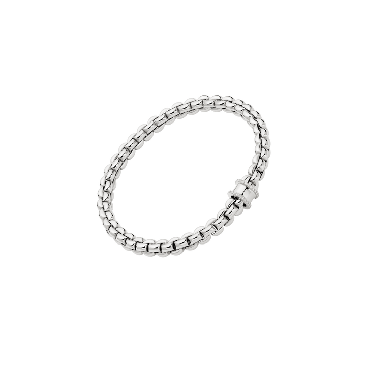 Flex'it EKA 18K White Gold Bracelet with a Diamond Pavé-FOPE-Renee Taylor Gallery