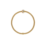 Flex'it 18K Yellow Gold Bracelet with Rose, Yellow and White Gold Rondels-FOPE-Renee Taylor Gallery