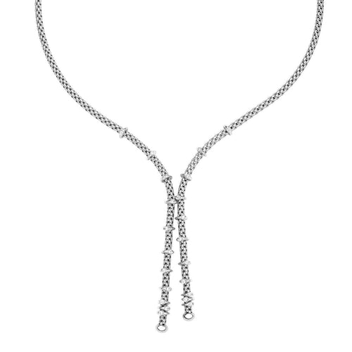 Flex'it Prima 18K White Gold Diamond Necklace-FOPE-Renee Taylor Gallery