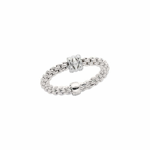 Flex'It Prima 18K White Gold White Diamond Ring-FOPE-Renee Taylor Gallery