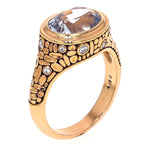 18K Rose Gold and Diamond "Mosaic" Ring with Pastel Lavender Sapphire - R-171R-Alex Sepkus-Renee Taylor Gallery