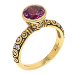 18K and Diamond "Martini" Ring with Rhodolite - R-128YY8.0-Alex Sepkus-Renee Taylor Gallery