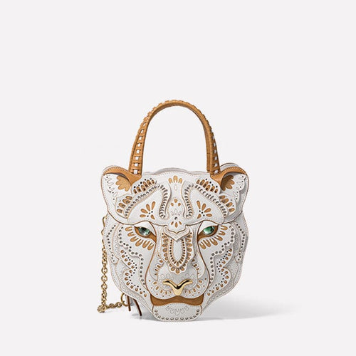 White Penelope with Jaguar Braccialini - B17210-PP-001-UNI-Braccialini-Renee Taylor Gallery