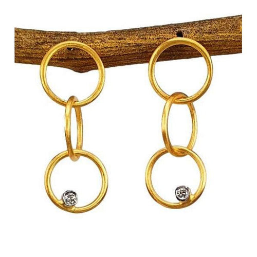 14K Gold & Diamond Earrings - M8396-Marika-Renee Taylor Gallery