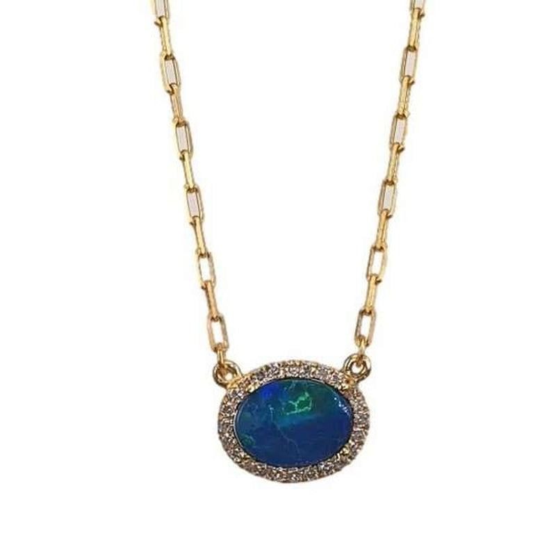 14K Gold & Opal Pendant - M8538-Marika-Renee Taylor Gallery