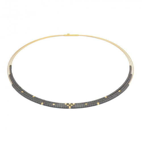 Cuvi Necklace Hematite-Bernd Wolf-Renee Taylor Gallery