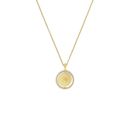 Sun Moon Zirconia Necklace - 8612002156-Bernd Wolf-Renee Taylor Gallery