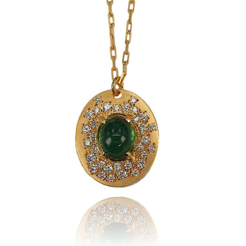 Marika 14K Gold, Green Tourmaline & Diamond Necklace - M9061-Marika-Renee Taylor Gallery
