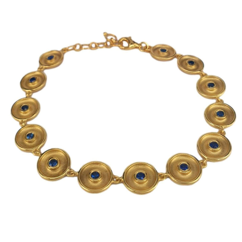 Marika 14K Gold & Sapphire Bracelet - M9159-Marika-Renee Taylor Gallery