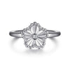 925 Sterling Silver Diamond Bujukan Frame Flower Diamond Cut Ladies Ring - LR52867SV5JJ-Gabriel & Co.-Renee Taylor Gallery