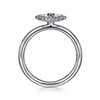 925 Sterling Silver Diamond Bujukan Frame Flower Diamond Cut Ladies Ring - LR52867SV5JJ-Gabriel & Co.-Renee Taylor Gallery
