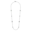 925 Sterling Silver 24 inch Bezel Green Amethyst and Round Hollow Silver Disk Station Necklace - NK7648-32SVJGA-Gabriel & Co.-Renee Taylor Gallery