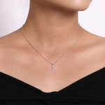 925 Sterling Silver Angel Wings Pendant Necklace - NK6491SVJJJ-Gabriel & Co.-Renee Taylor Gallery