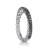 925 Sterling Silver Black Spinel Bujukan Criss Cross Ring - LR51628SVJBS-Gabriel & Co.-Renee Taylor Gallery