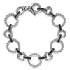 925 Sterling Silver Black Spinel Bujukan Link Tennis Bracelet - TB4683-75SVJBS-Gabriel & Co.-Renee Taylor Gallery